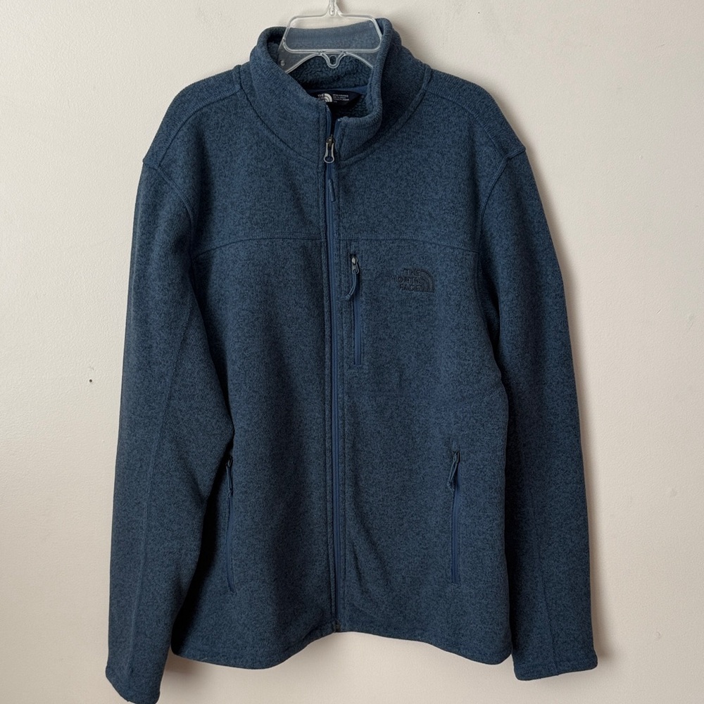 The North Face Men's Blue Gordon Lyons 1/4‎ Zip Fleece Lined Jacket Size Large